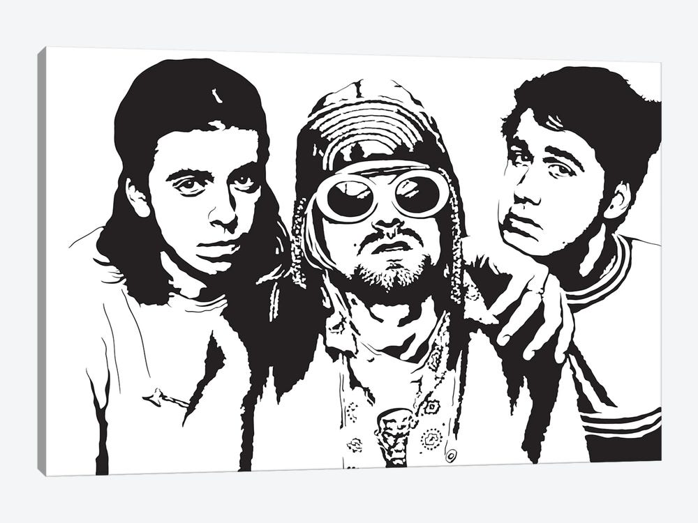 Nirvana by Dropkick Art 1-piece Canvas Art Print