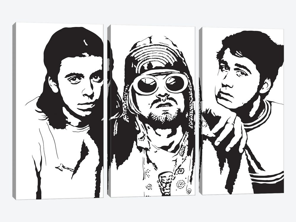 Nirvana by Dropkick Art 3-piece Art Print