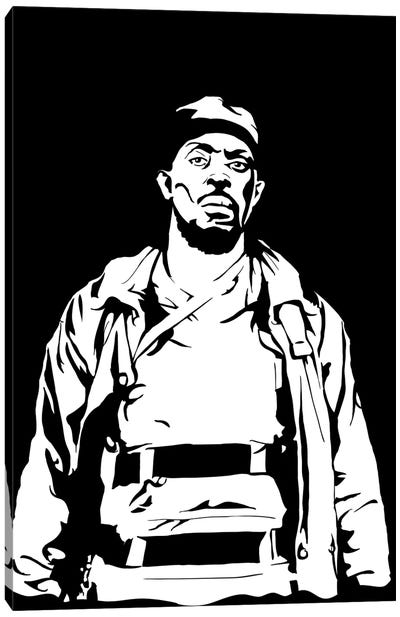 Omar Little - The Wire Canvas Art Print - Crime Drama TV Show Art
