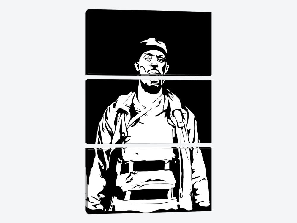 Omar Little - The Wire by Dropkick Art 3-piece Canvas Artwork