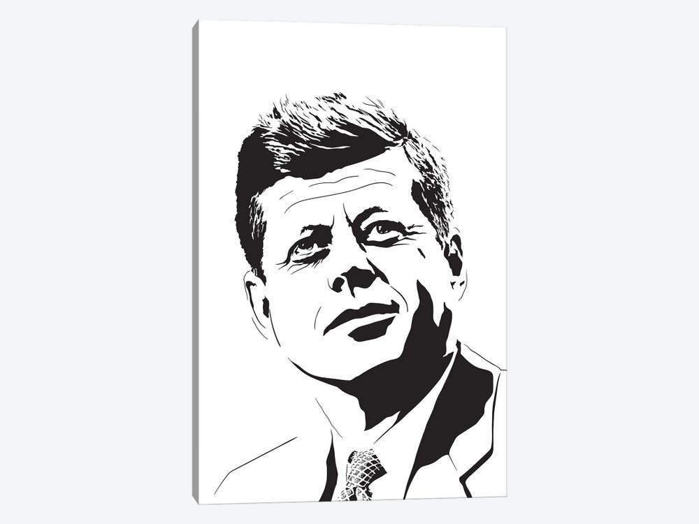 President John F. Kennedy by Dropkick Art 1-piece Canvas Artwork