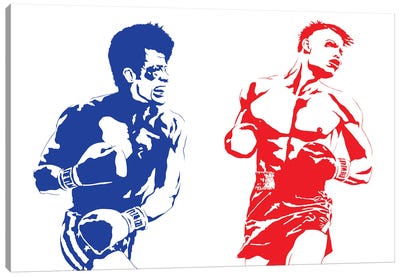 Rocky IV - Sylvester Stallone And Dolph Lundgren Canvas Art Print - Rocky