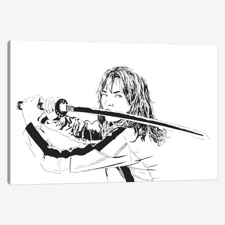 Beatrix Kiddo - The Bride - Kill Bill - Uma Thurman Canvas Print #DKC5} by Dropkick Art Canvas Print
