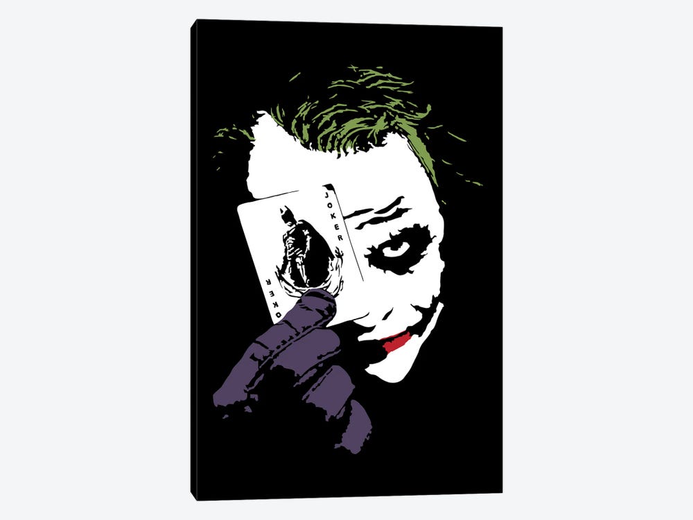 The Joker - Heath Ledger by Dropkick Art 1-piece Canvas Wall Art