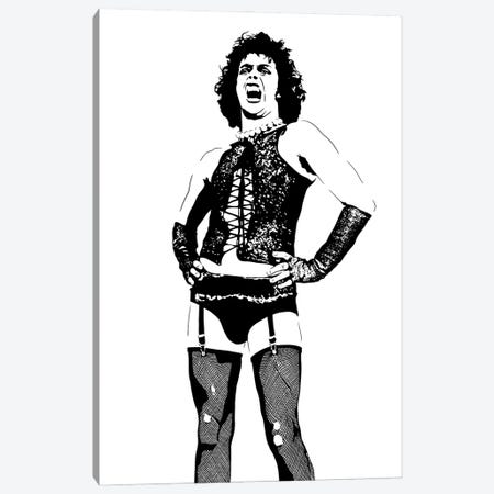 The Rocky Horror Picture Show - Tim Curry Canvas Print #DKC70} by Dropkick Art Canvas Artwork