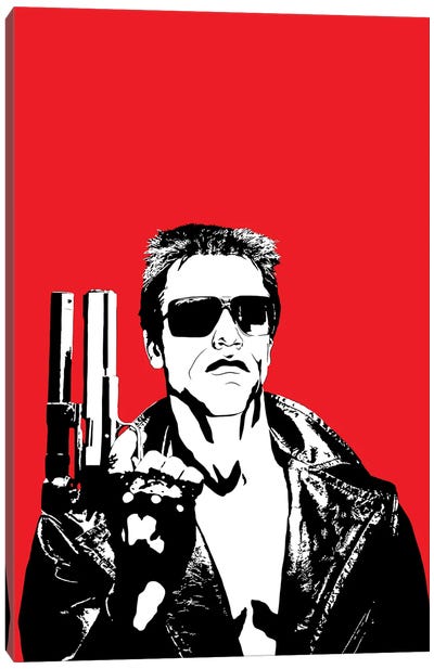 The Terminator - Arnold Schwarzeneggar Canvas Art Print