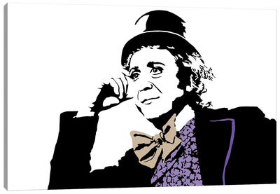 Willy Wonka - Gene Wilder Canvas Art Print - Dropkick Art