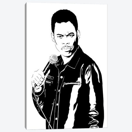 Chris Rock Canvas Print #DKC8} by Dropkick Art Canvas Artwork