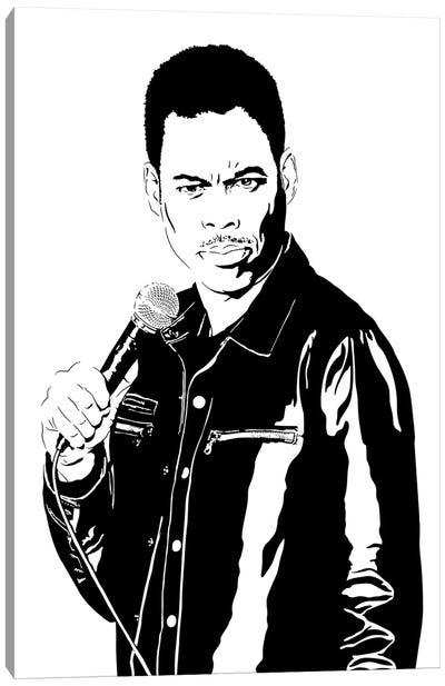 Chris Rock Canvas Art Print - Comedian Art