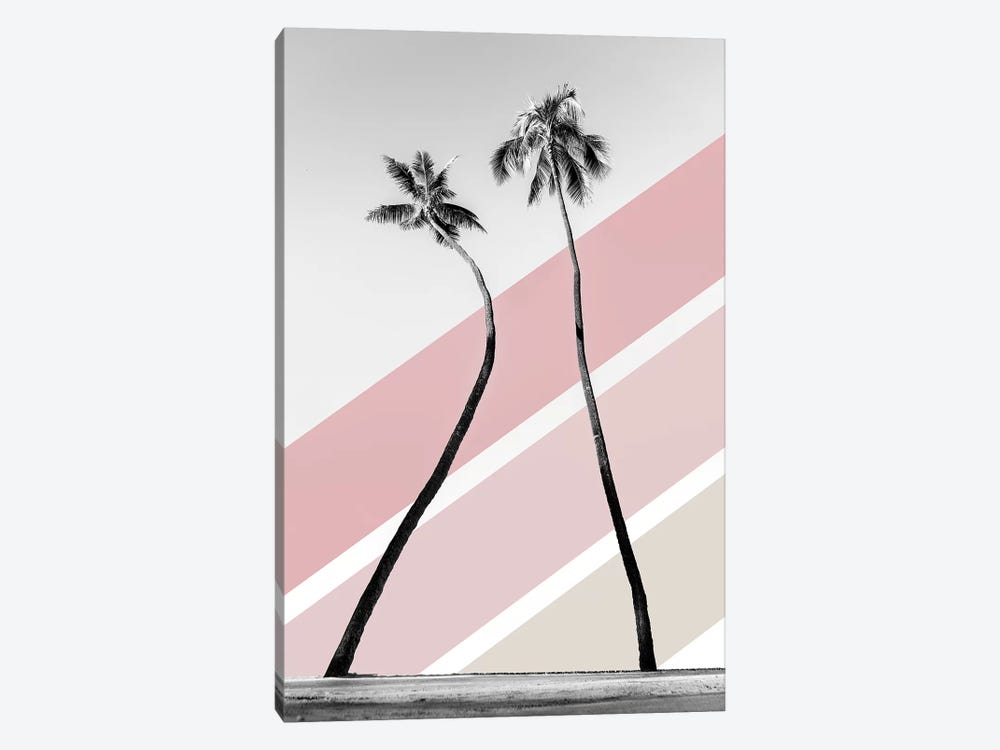 Double Palm Pink by Daniel Keating 1-piece Canvas Artwork
