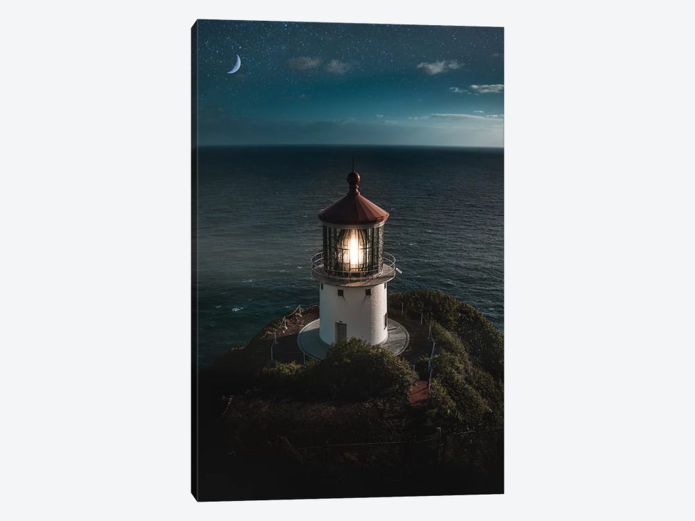 Lighthouse Night by Daniel Keating 1-piece Canvas Print
