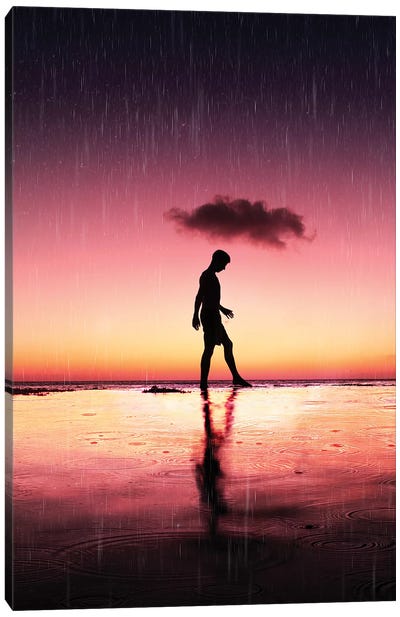 Rain Canvas Art Print - Daniel Keating