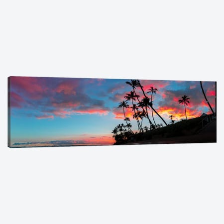 Sunset Panoramic Canvas Print #DKE35} by Daniel Keating Canvas Print