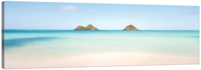 Lanikai Beach - Paradise - Panorama Canvas Art Print - Daniel Keating