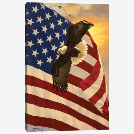 For God And Country Canvas Print #DKH17} by Derk Hansen Canvas Artwork