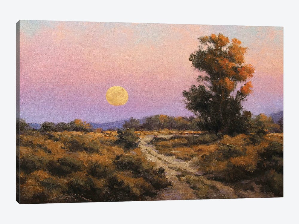 Harvest Moon by Derk Hansen 1-piece Canvas Print