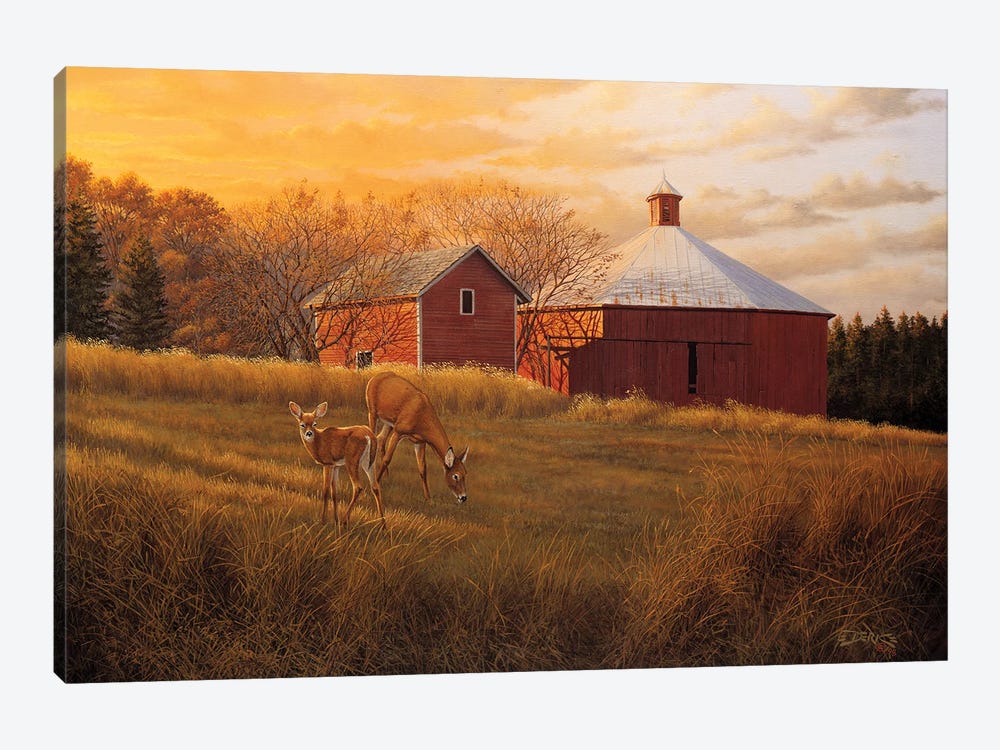 Autumn Sunset by Derk Hansen 1-piece Canvas Artwork