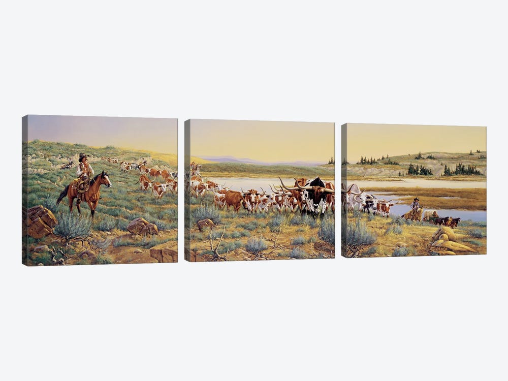 Montana Bound by Derk Hansen 3-piece Canvas Artwork