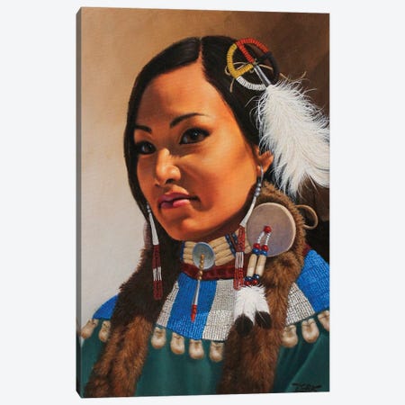 Native Pride Canvas Print #DKH36} by Derk Hansen Canvas Art