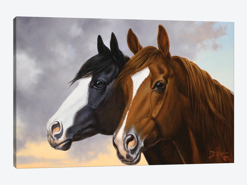 Brothers Of The Wind by Derk Hansen 1-piece Canvas Artwork