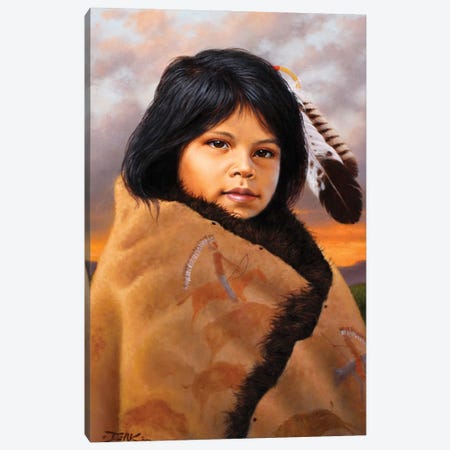 The Robe Of His Father Canvas Print #DKH50} by Derk Hansen Canvas Print