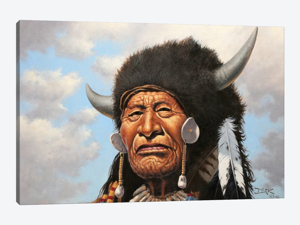 Walking Buffalo by Derk Hansen 1-piece Art Print