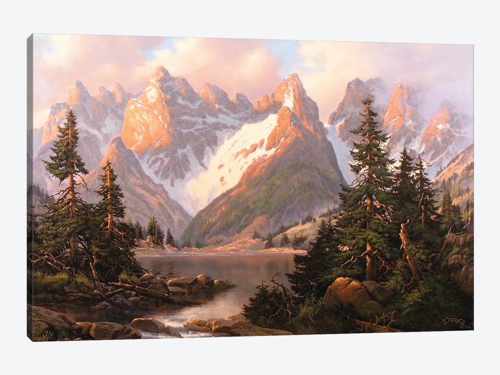 Dolomite Morning by Derk Hansen 1-piece Canvas Artwork