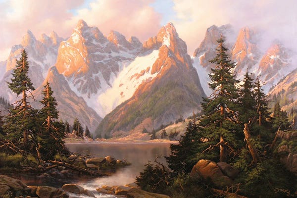 Home On The Range: Dolomite Morning by Derk Hansen