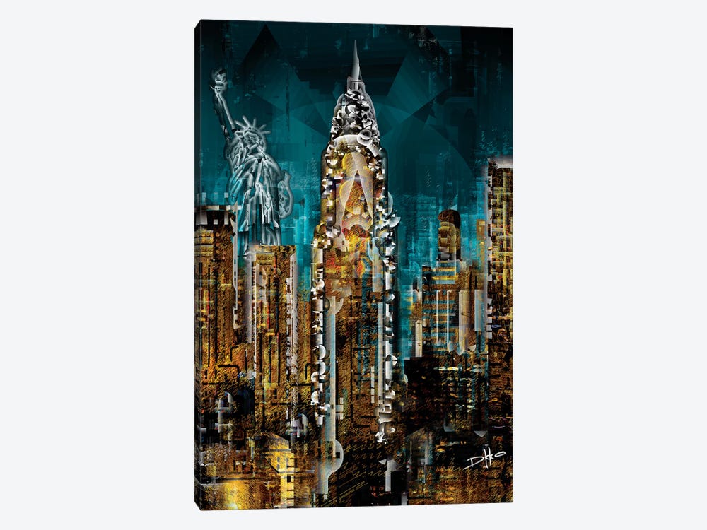 New York III by Darkko 1-piece Canvas Print