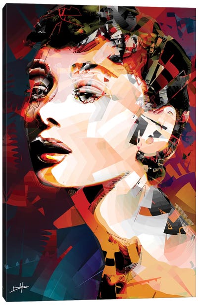 Audrey Hepburn Canvas Art Print - Darkko