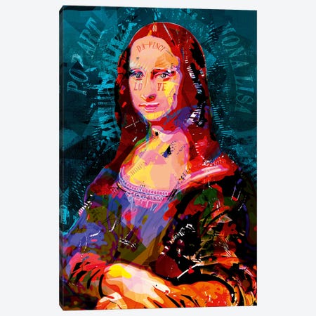 Mona Lisa Canvas Print #DKK46} by Darkko Canvas Art
