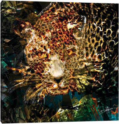 Jungle Vibes Canvas Art Print - Leopard Art