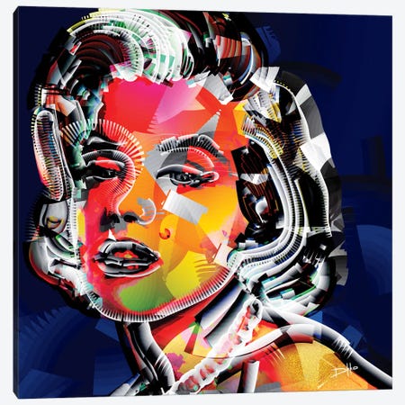 Marilyn I Canvas Print #DKK9} by Darkko Canvas Wall Art