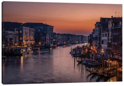 Venice Grand Canal at Sunset Canvas Art Print