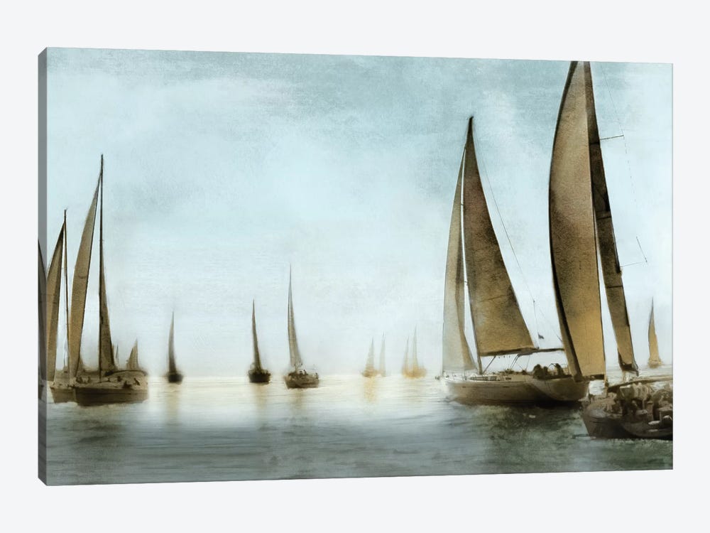 Golden Sails by Drako Fontaine 1-piece Canvas Art Print