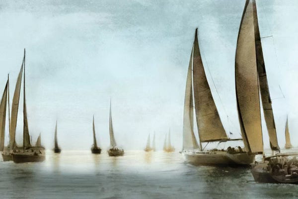 Sailboats: Golden Sails by Drako Fontaine
