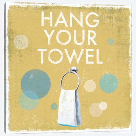 Hang Your Towel Canvas Print #DKO17} by Drako Fontaine Canvas Art Print