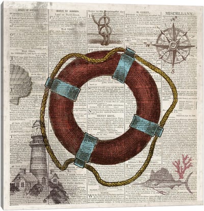 Nautical Collection IV Canvas Art Print - Drako Fontaine