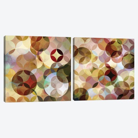 Asymmetrical Slices Diptych Canvas Print Set #DKO2HSET001} by Drako Fontaine Canvas Art Print
