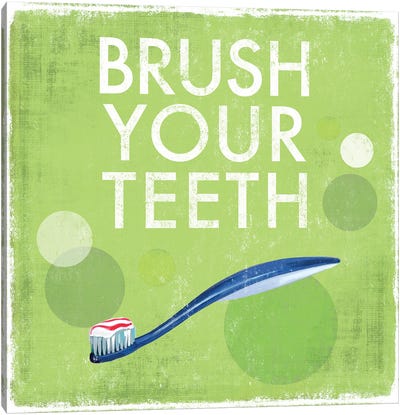 Brush Your Teeth Canvas Art Print - Drako Fontaine