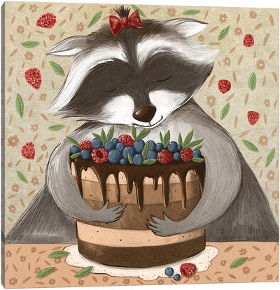 Sweet Tooth Canvas Art Print - Cake & Cupcake Art