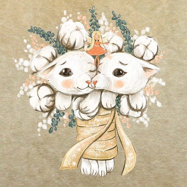 Cotton: Bouquet by Dasha Kryukova
