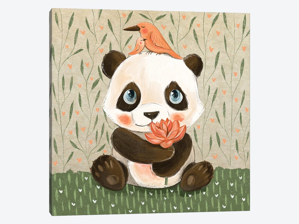 Panda by Dasha Kryukova 1-piece Canvas Artwork
