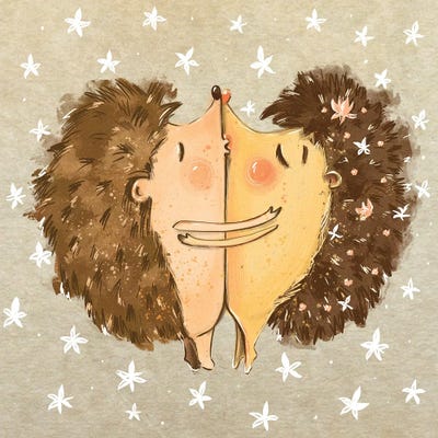 Prickly Love by Dasha Kryukova canvas print