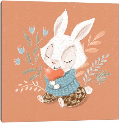 Bunny Canvas Art Print - Dasha Kryukova