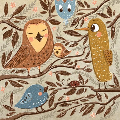 Birds by Dasha Kryukova canvas print