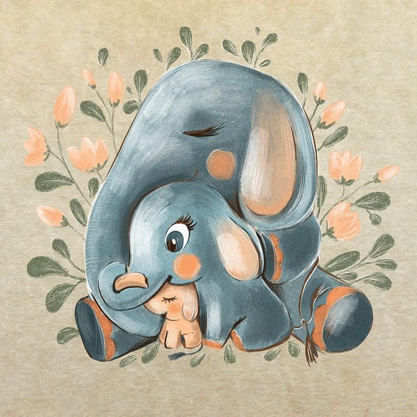 Kids Inspirational Art: Family by Dasha Kryukova