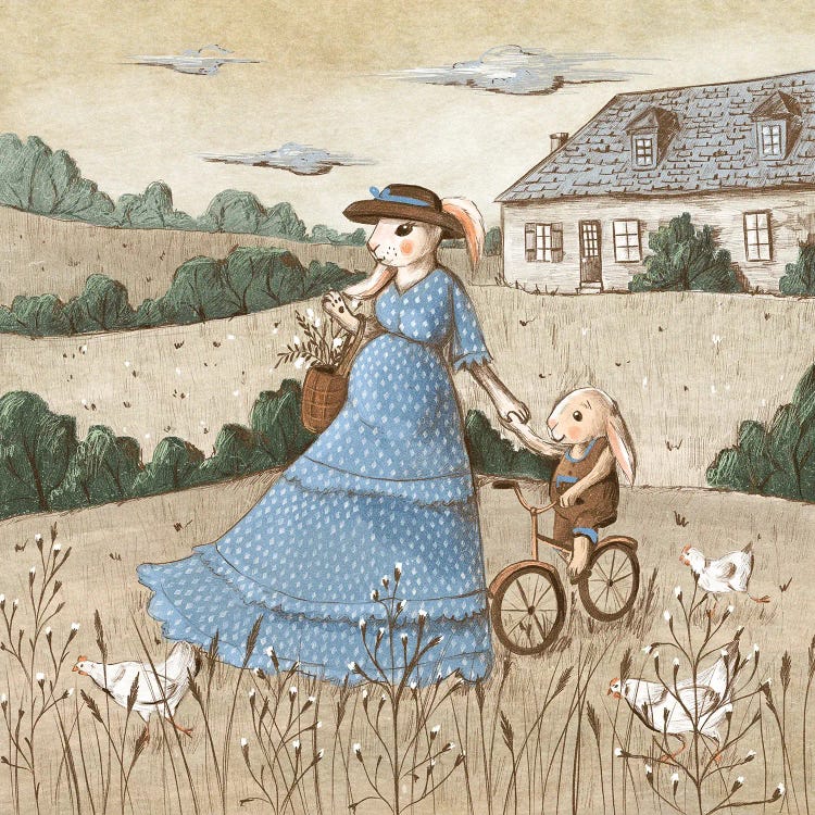 Summer In The Village by Dasha Kryukova wall art