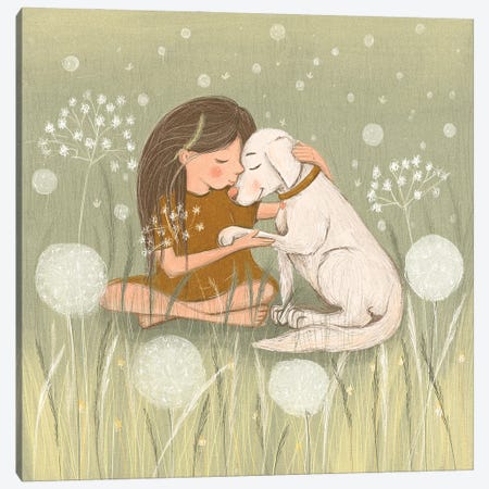 Best Friends Canvas Print #DKR4} by Dasha Kryukova Canvas Print