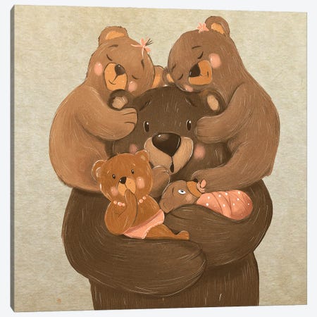 Happy Father Canvas Print #DKR6} by Dasha Kryukova Canvas Print